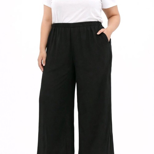Allday Black Wide-Leg Pants Size XXL Like New