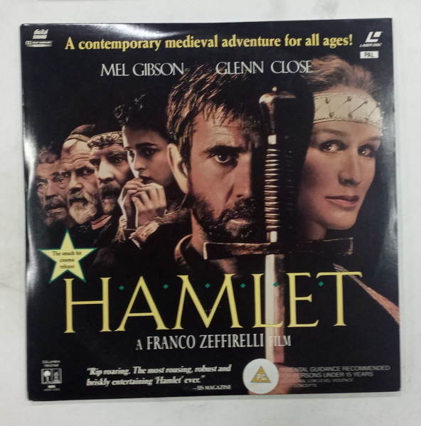 LASERDISC HAMLET  MEL GIBSON=== GLENN CLOSE #V274
