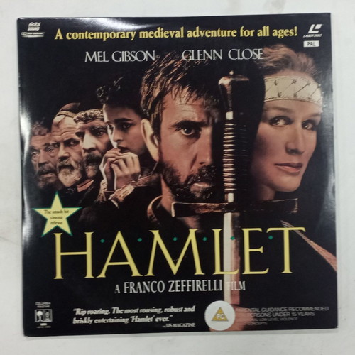 Laserdisc Hamlet Mel Gibson Glenn Close excellent condition, double