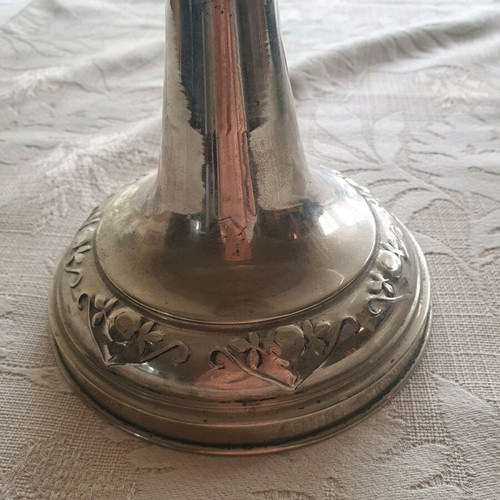 Vintage fruit bowl from the 1930s like new, crystal with engraved design