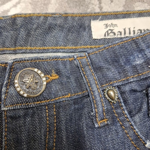 John Galliano jeans like new, size 28, blue with gold details