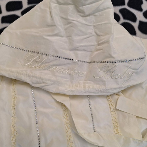 Blumarine baby infant outing suit like new with crystals