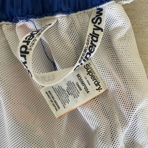 Superdry swim shorts blue-pink size XL like new