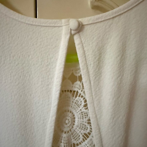 Minkpink white one-piece shorts like new, size M
