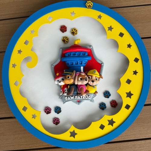 Children's lamp custom made with Paw Patrol characters