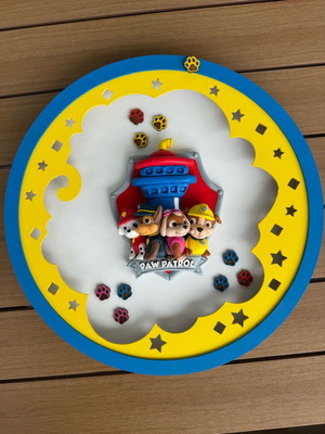 Children's lamp custom made with Paw Patrol characters