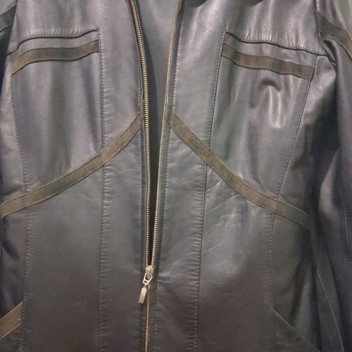 Leather jacket like new, black, size S