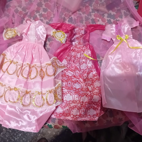 Doll dresses new, set of three for 12" dolls