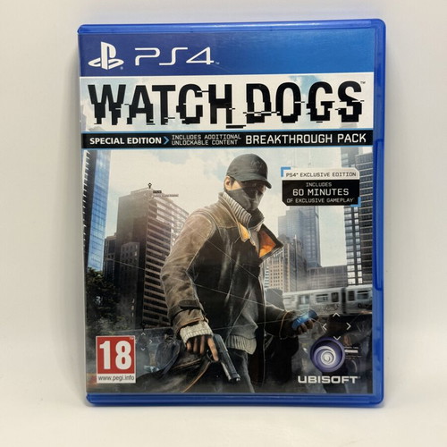 Watch Dogs Special Edition PS4 used action adventure game