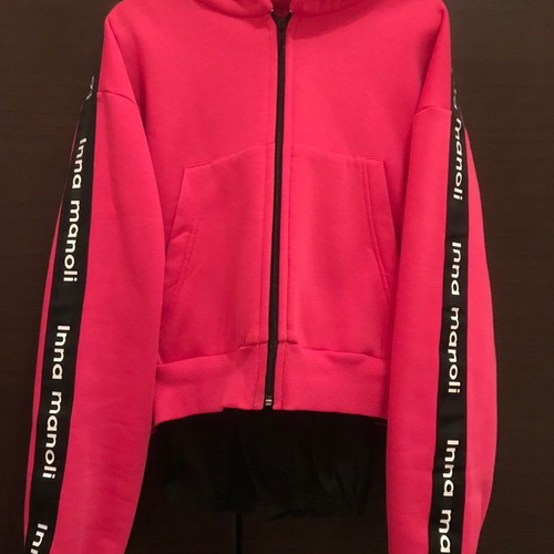 Inna Manoli sweatshirt jacket used, fuchsia, size S/M