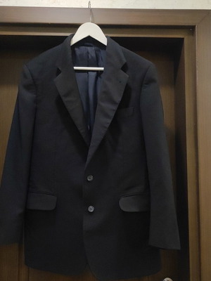 Burberry men's wool blazer like new, vintage, black, size M