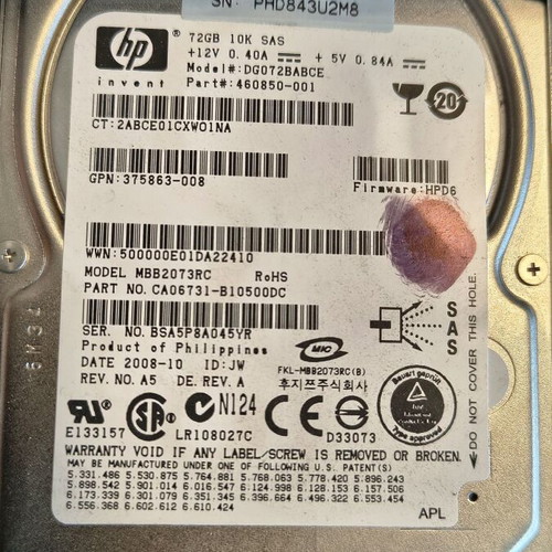 HPE Proliant DL360 G5 server used in excellent condition