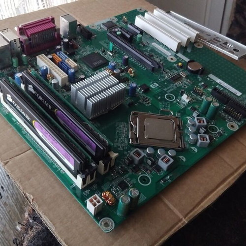 HP Compaq dc7800p Convertible Minitower Socket 775 motherboard like new with CPU, fan, and RAM