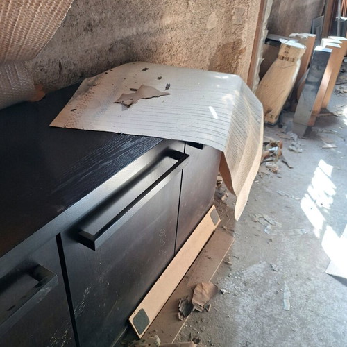 Solid oak wenge buffet like new 230 cm length