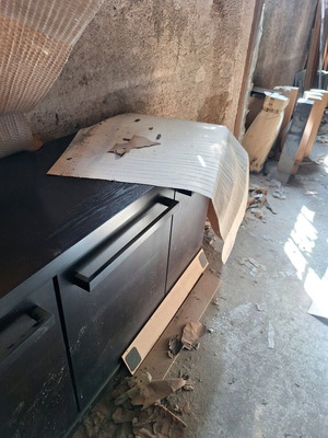 Solid oak wenge buffet like new 230 cm length