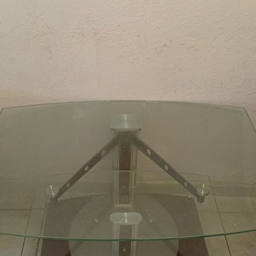 Glass unbreakable TV stand like new