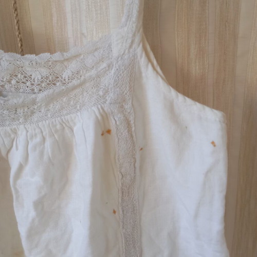 Stradivarius white linen dress like new, size S