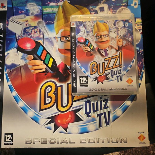 Buzz World Quiz PS3 Special Edition with 4 Wireless Buzzers