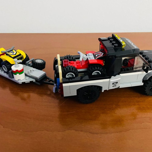 Lego City 60148 ATV Race Team used, truck and 2 ATVs