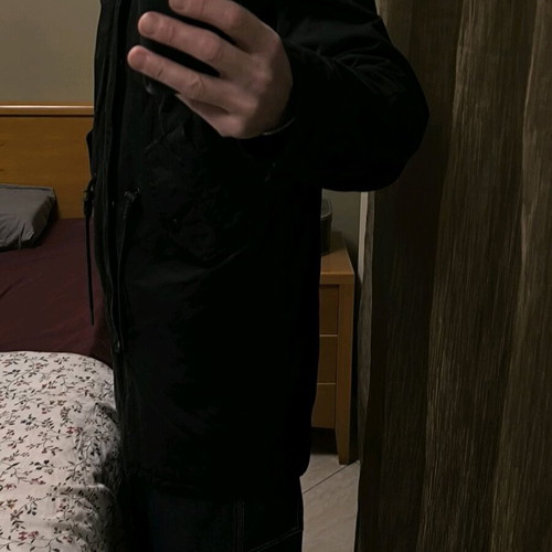 Lee men's parka size M black like new