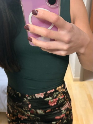 Zara sleeveless bodysuit small cypress green new with shoulder ruching