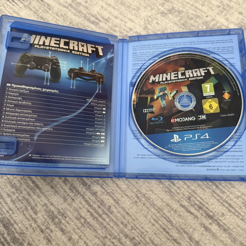Minecraft PS4 game used, Greek cover
