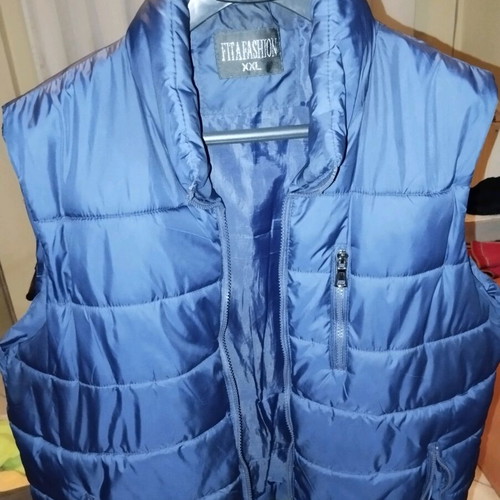 Sleeveless jacket like new, blue, size XXL