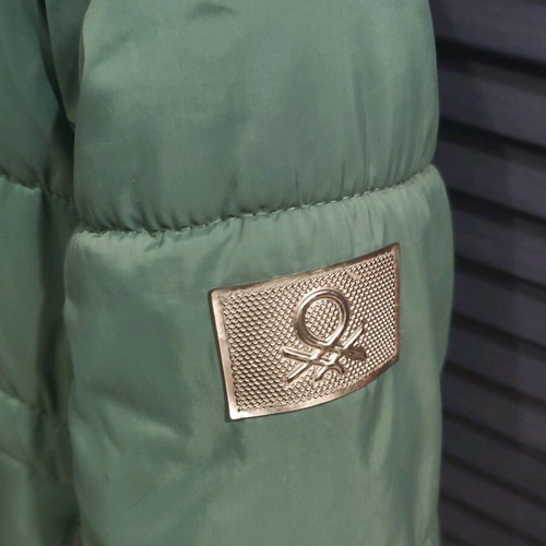 Benetton Kids Winter Jacket Size 140 Used, Green