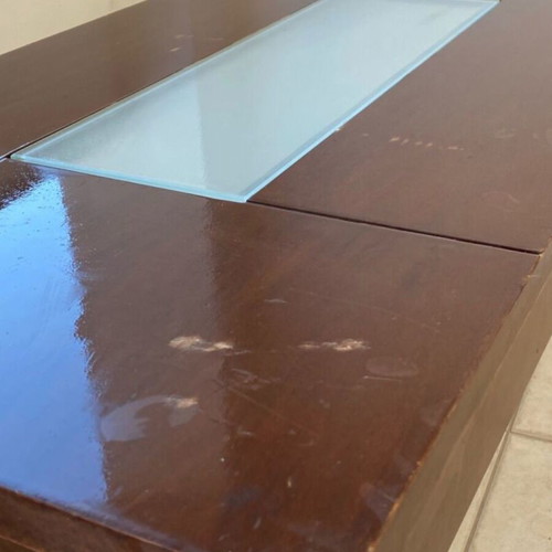Coffee table solid wood used with marks