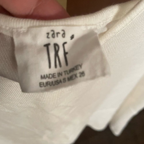 Bershka top used, white, size S