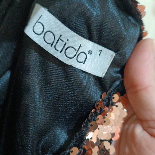Batida dress new, black and gold, size S