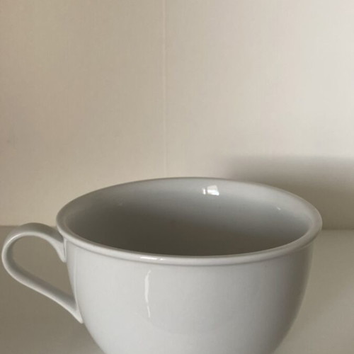 Porcelain mug vintage used, Italian