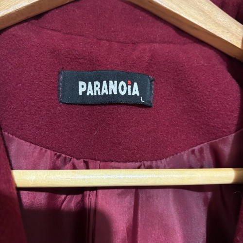 Paranoia Burgundy Coat like new, size L
