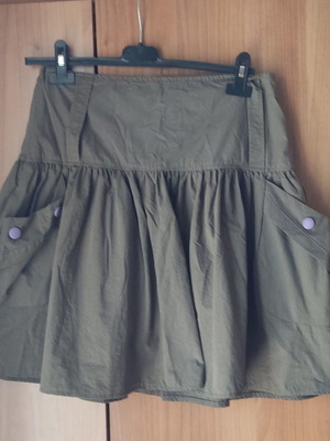 Khaki skirt Large with lining like new
