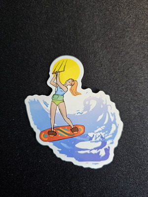 Kitesurfing Girl αυτοκόλλητο καινούργιο, καλοκαιρινό σχέδιο