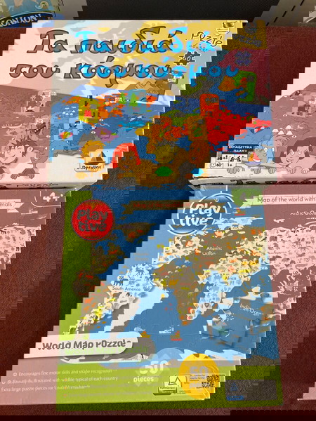 Puzzle παζλ κοσμος σετ 2 παζλ