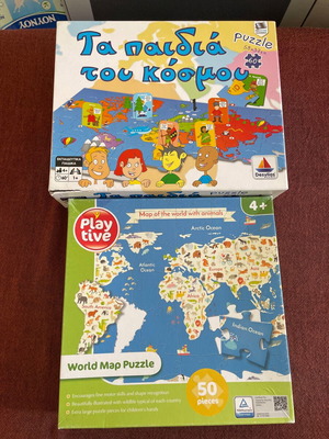 Puzzle παζλ κοσμος σετ 2 παζλ