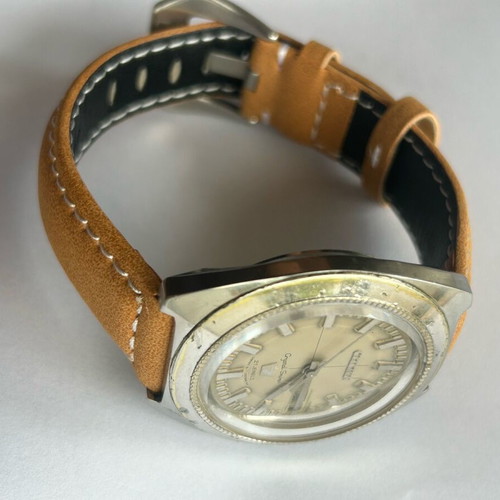 Citizen Crystal Seven watch used, men's, beige and silver