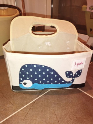 3 Sprouts diaper storage used