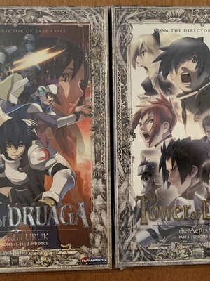 The Tower of Druaga DVD Slipcase Box Sets Part 1+2 σαν καινούργιο, πλήρης σειρά