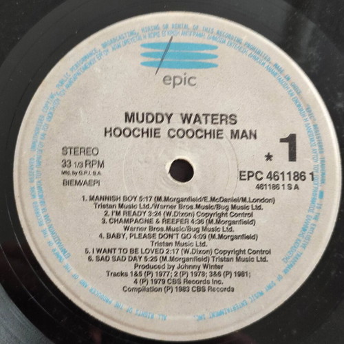 Muddy Waters Hoochie Coochie Man LP used, blues