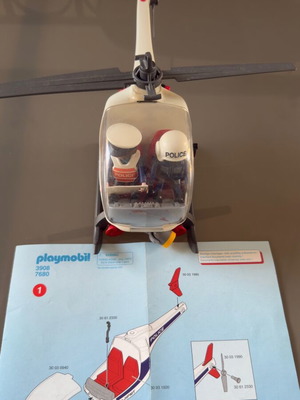 Playmobil Police Helicopter 3908 like new