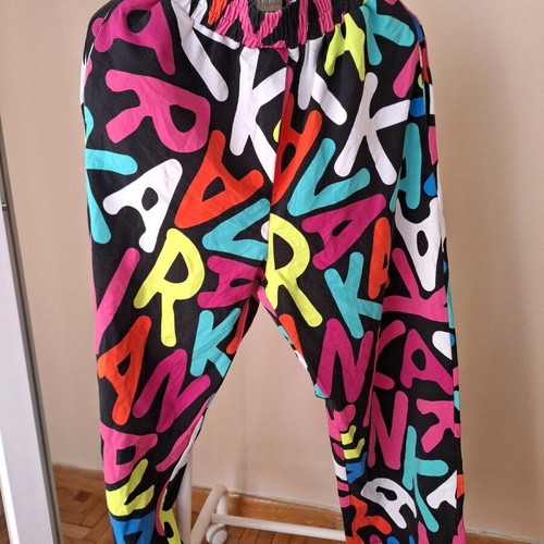 Karavan fabric pants multicolor like new, size S