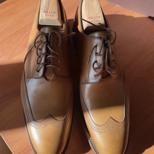 Bally men's casual shoes new, size 43.5, brown