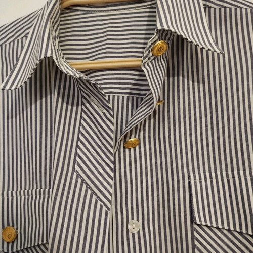 Mario Rosella women's shirt size 40 like new, black and white