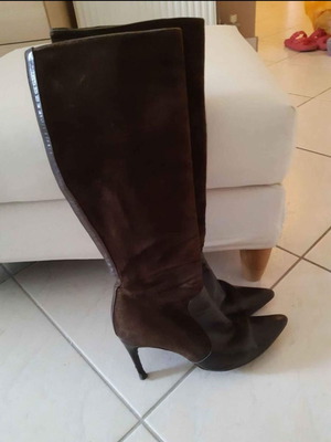 Dolce & Gabbana leather boots used, brown, size 37
