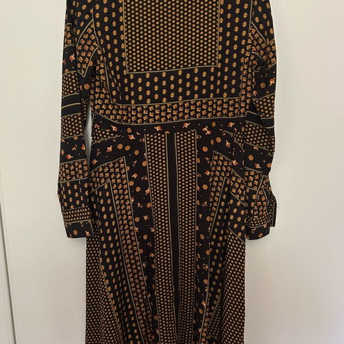 Maraislise dress with buttons, like new, black and yellow, size L