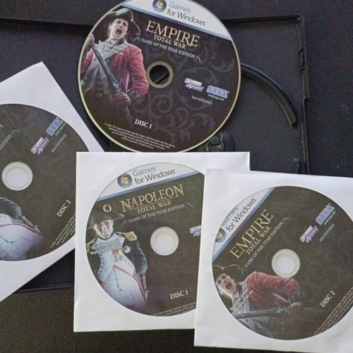 Empire Total War Napoleon Total War PC game used, Game of the Year edition