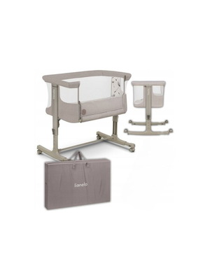 Lionelo Next to Me Aurora Baby Cot grey unused with mattress