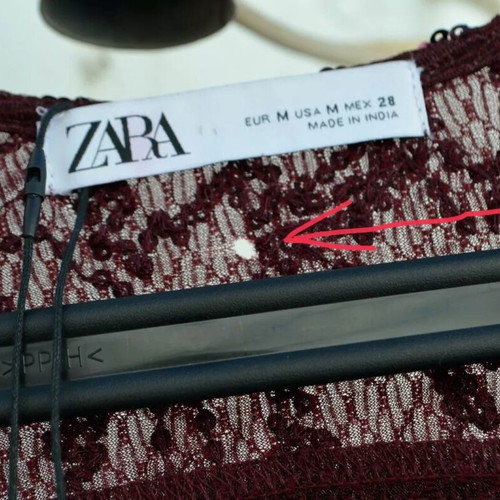 Zara long red dress with sequins like new